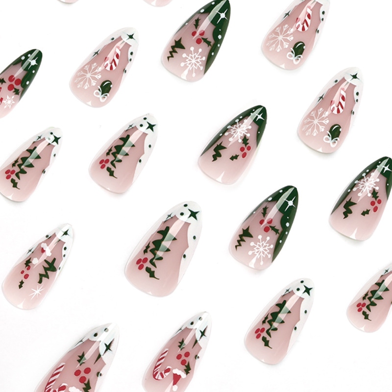 Christmas Fake Nails