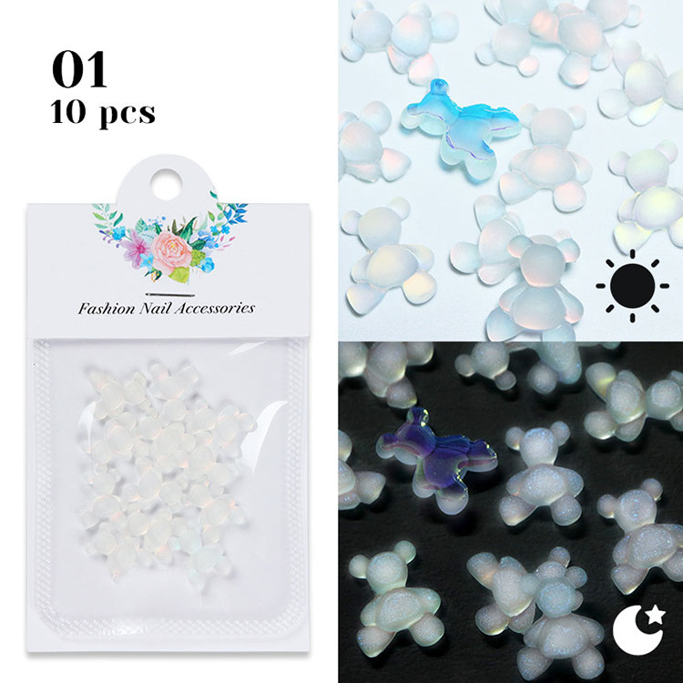 Cute Bear Nail Jewels For Nail Art