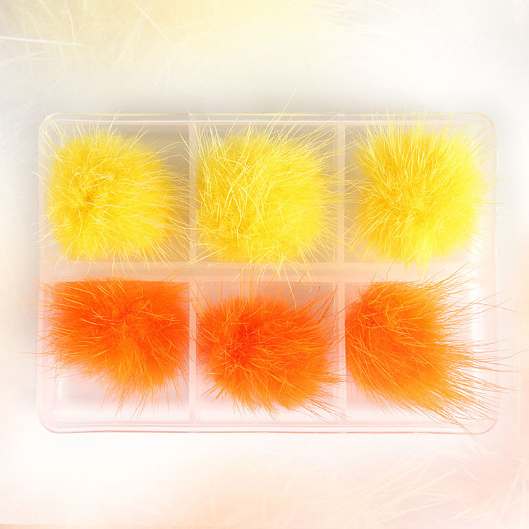 6pcs Box 3d Sofy Magnetic Pom Pom For Nails