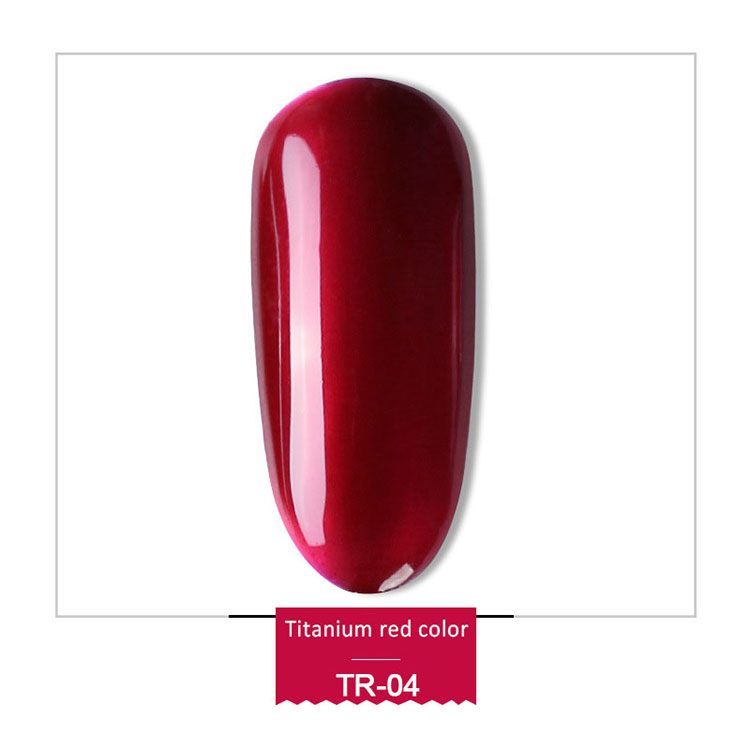 Mirror Effect Titanium Red Uv Gel Polish