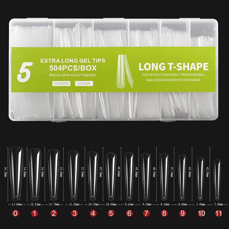 Extra Long Gel Tips – 504PCS