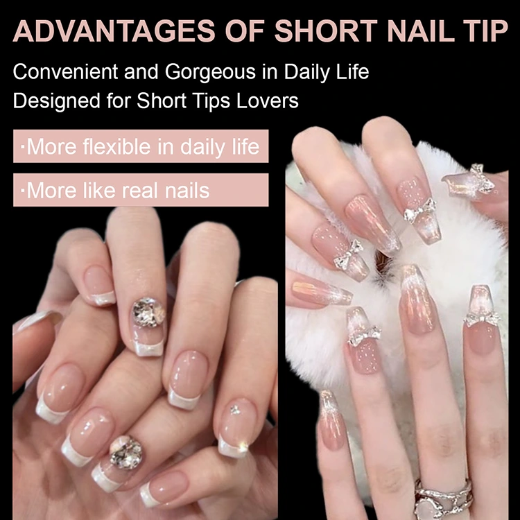 15size Soft Gel Tips – Full Cover Nail Extensions