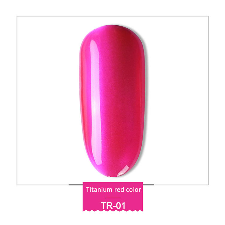 Mirror Effect Titanium Red Uv Gel Polish