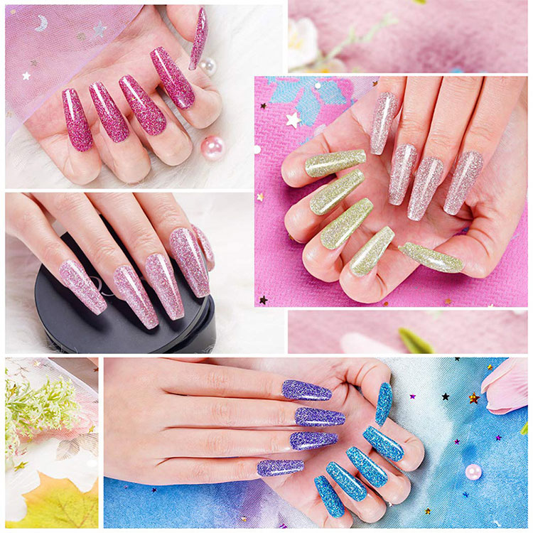 Low Smell Glitter Gel Polish