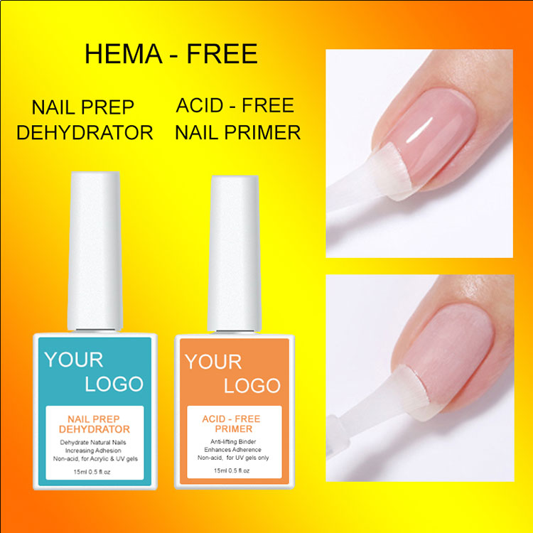Nail Dehydrator and acid-free Nail Primer
