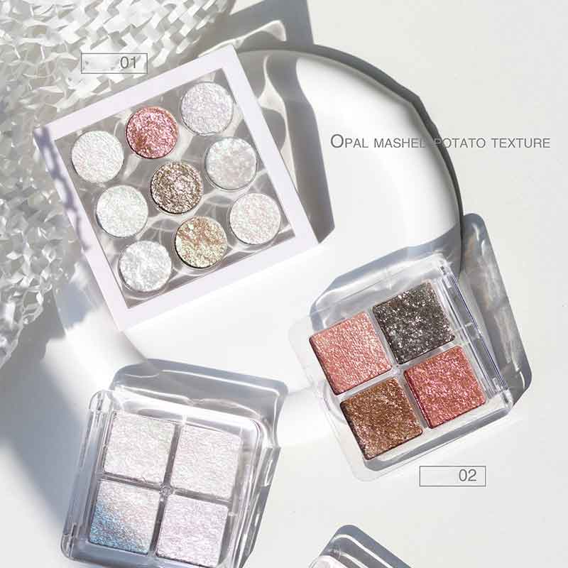 New 9 In 1 Colors Nail Art Opal Mashed Powder Aurora Effect Pigment