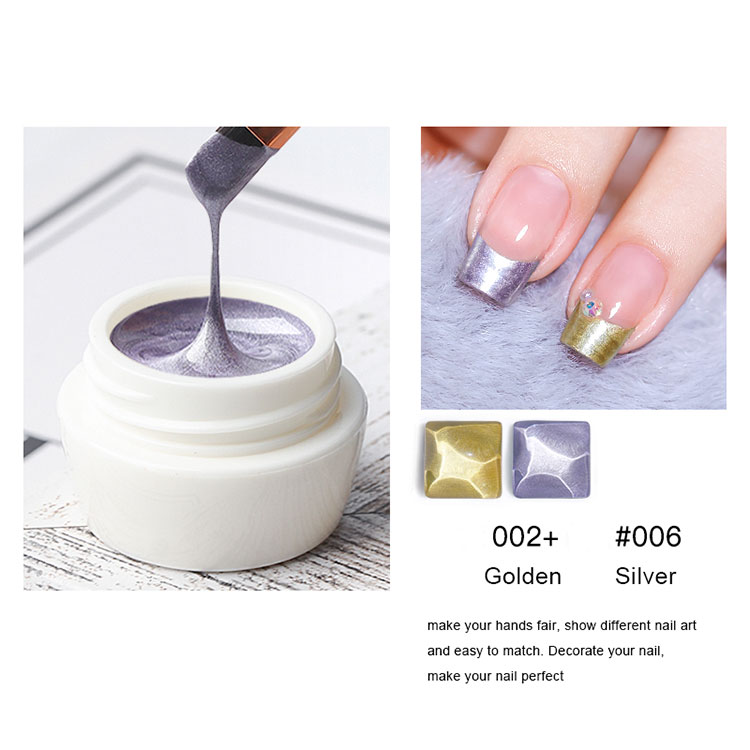 Shiny Color Mirrored Metallic Gel Polish