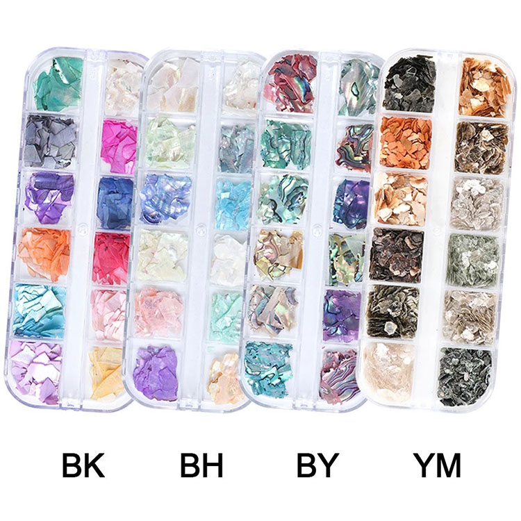 3d Abalone Shell Irregular Nail Art Decorations
