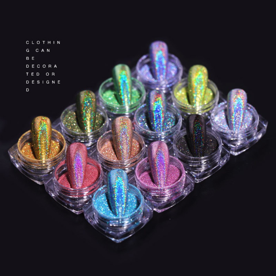 Laser Rainbow Glitter Powder