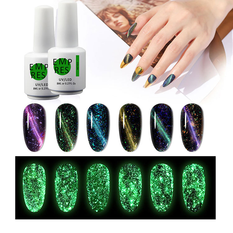 Glow In The Dark 3D Cat Eye Gel Polish