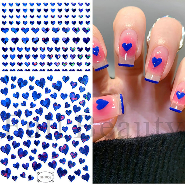 2d Star Heart Nail Decoration Nail Stickers
