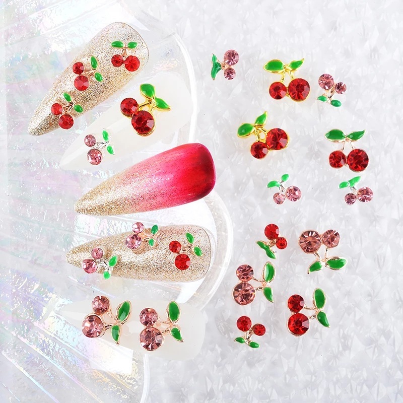 Cherry nail charms