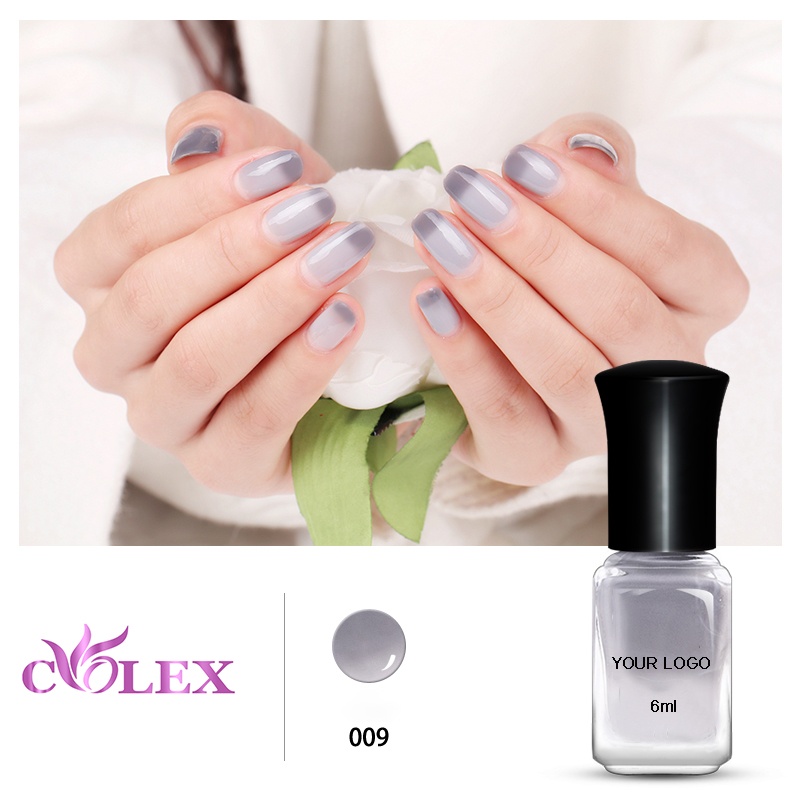 Temperature change color nails polish