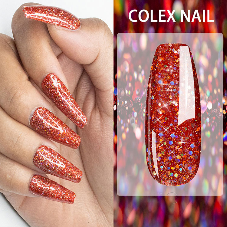 Glossy Glitter Gel Polish