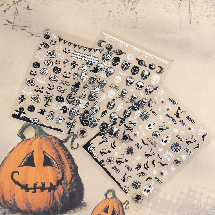 Halloween Luminous Nail Stickers