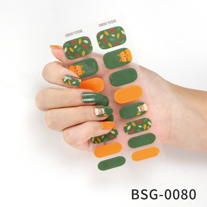 Semicured Nail Wrap