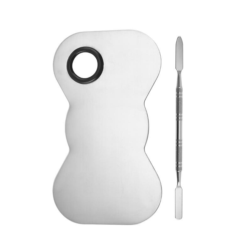 Best Price Stainless Steel Metal Nail-art Cosmetic Artist Mixing Palette