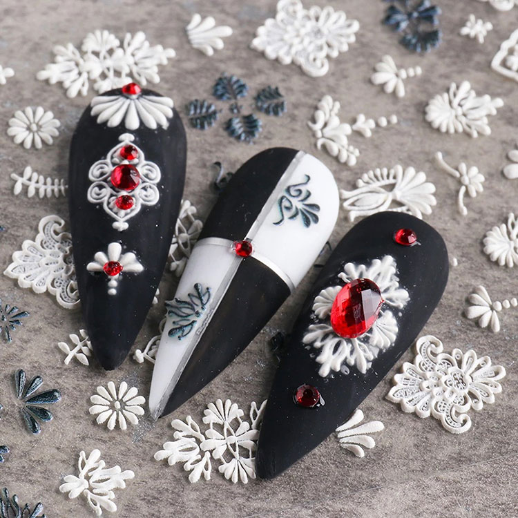 5d Stereoscopic Embossed Flowers