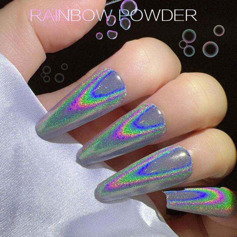 Rainbow Mirror Nail Powder