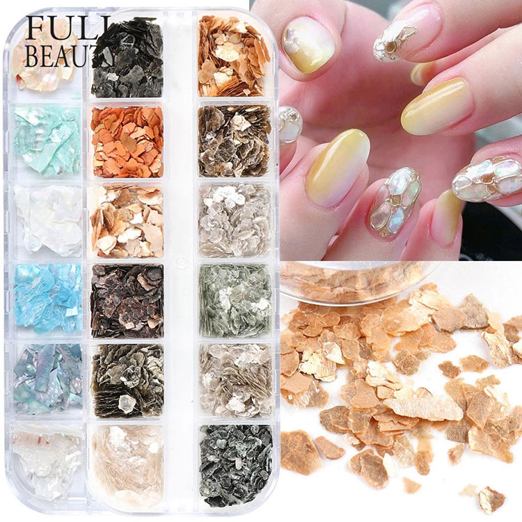 3d Abalone Shell Irregular Nail Art Decorations