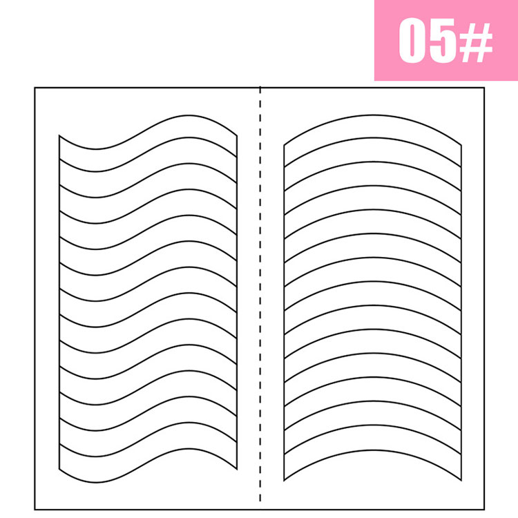 Europe French Nail Sticker White False Nail Art Decal Tips