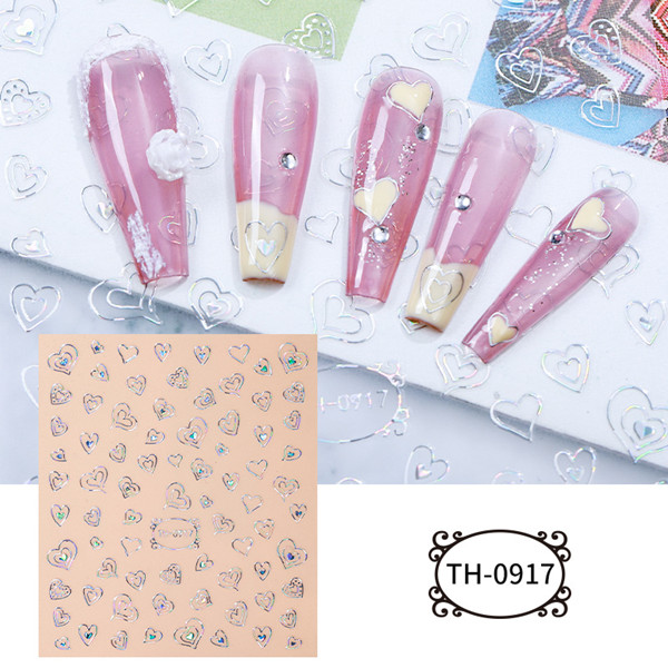 2d Star Heart Nail Decoration Nail Stickers