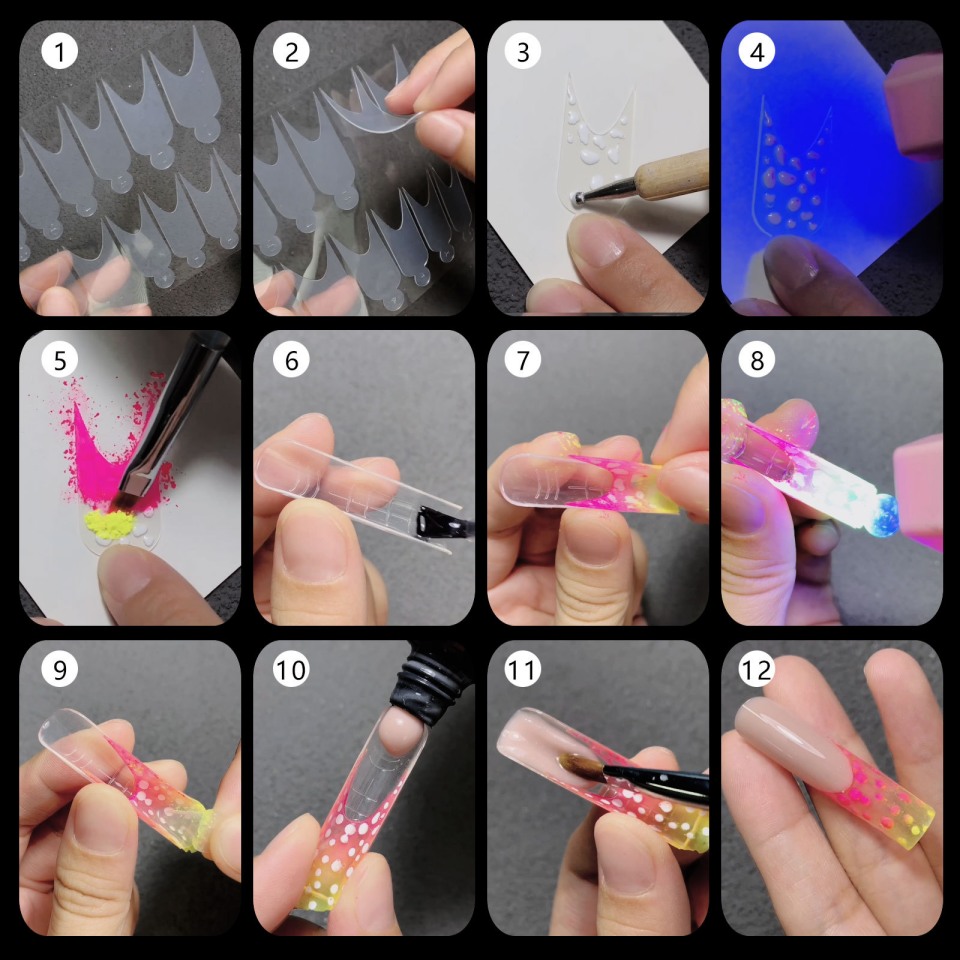 paperless extension gel nail mold