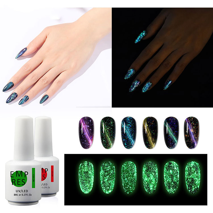 Glow In The Dark 3D Cat Eye Gel Polish