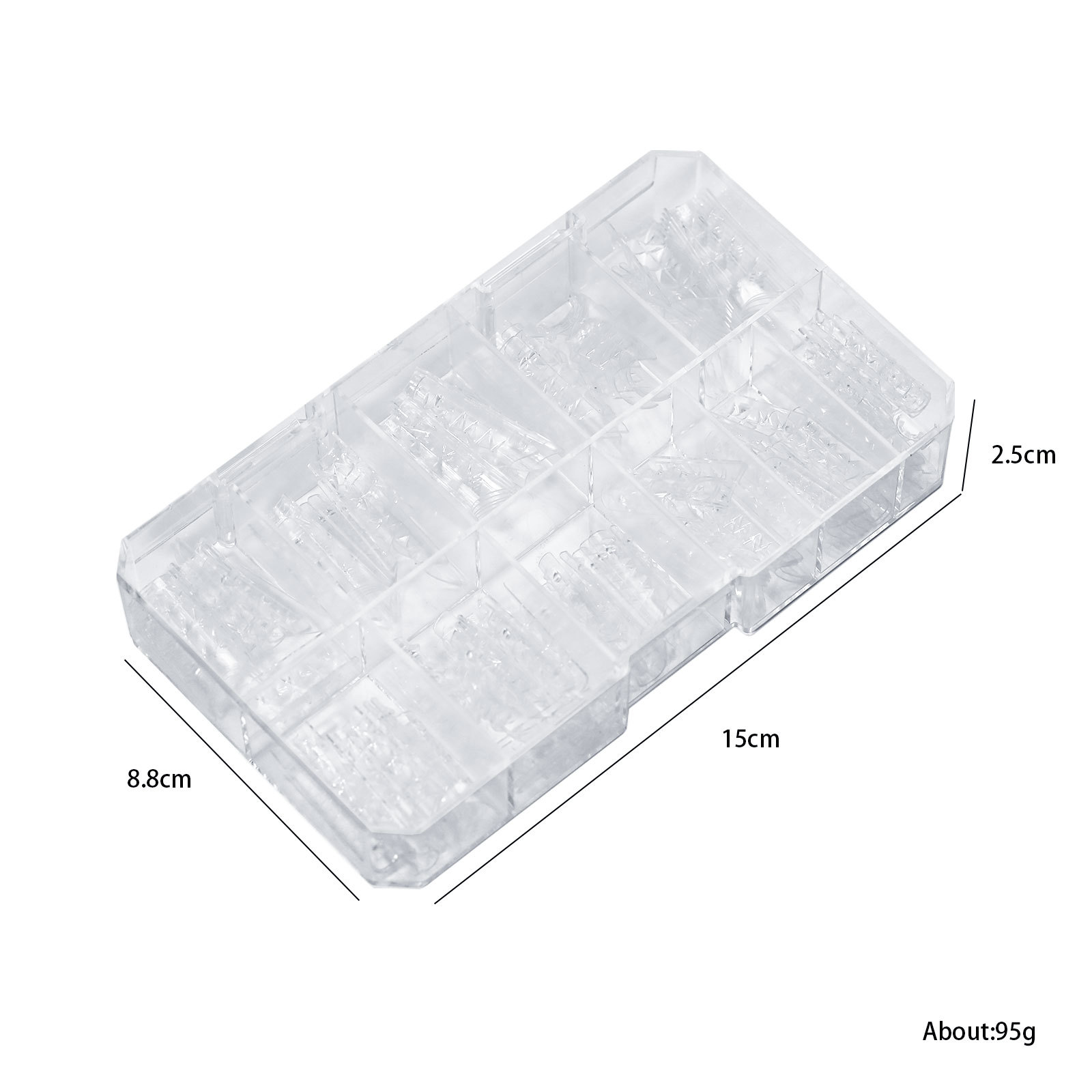 3d Crystal False Nails Tips