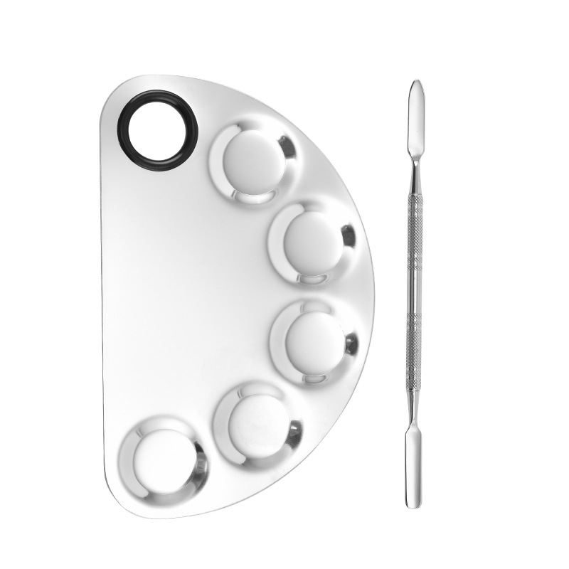 Best Price Stainless Steel Metal Nail-art Cosmetic Artist Mixing Palette