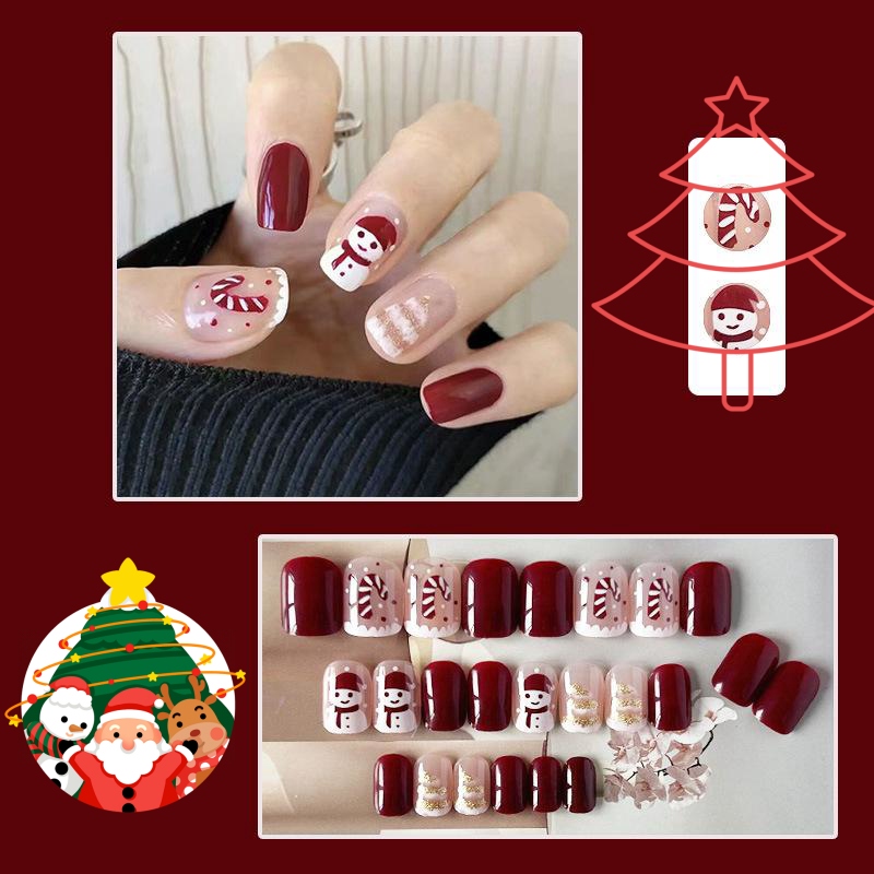 Christmas Press on Nails