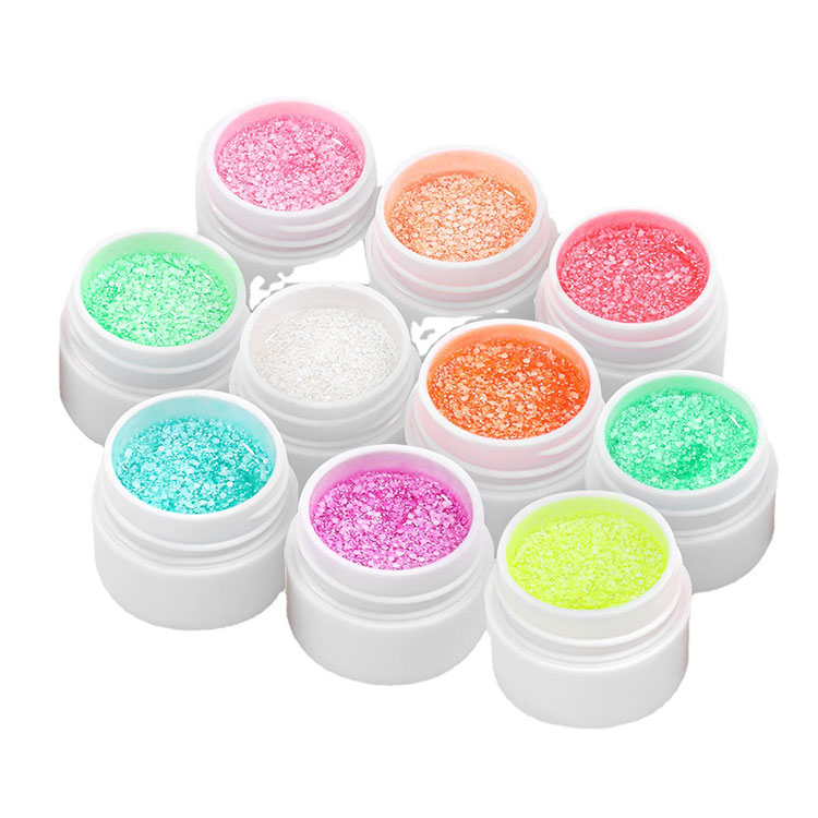 Snow Flakes Neon Color Gel
