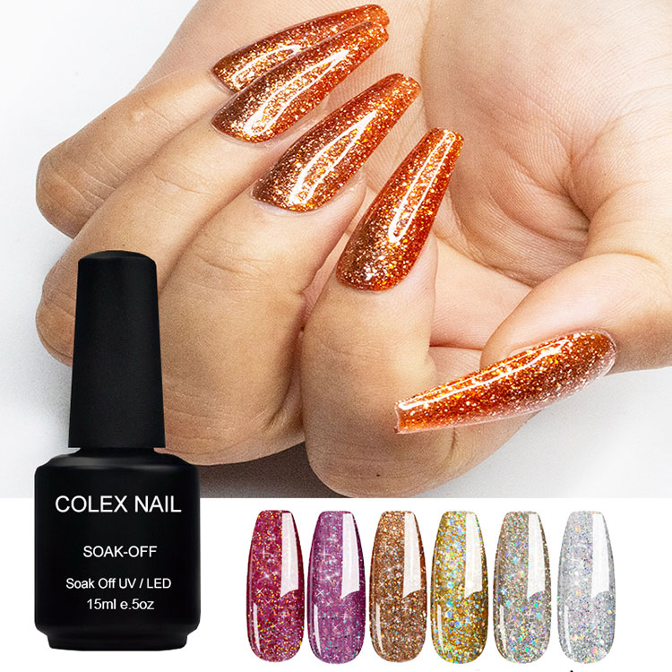 Flash Diamond Colors Glitter Gel Nail Polish