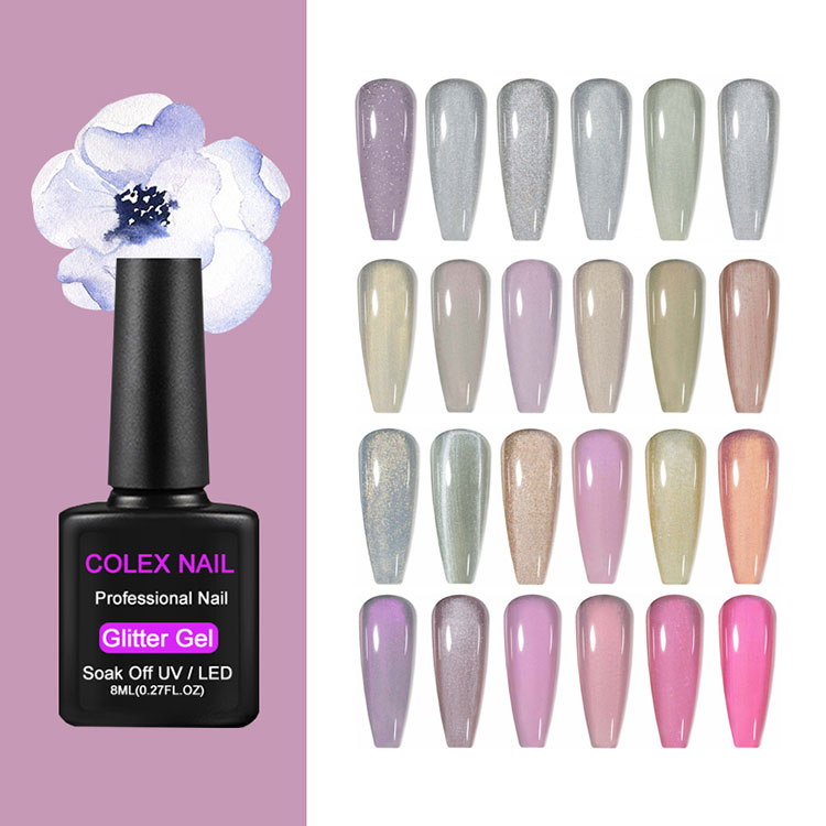Low Smell Glitter Gel Polish