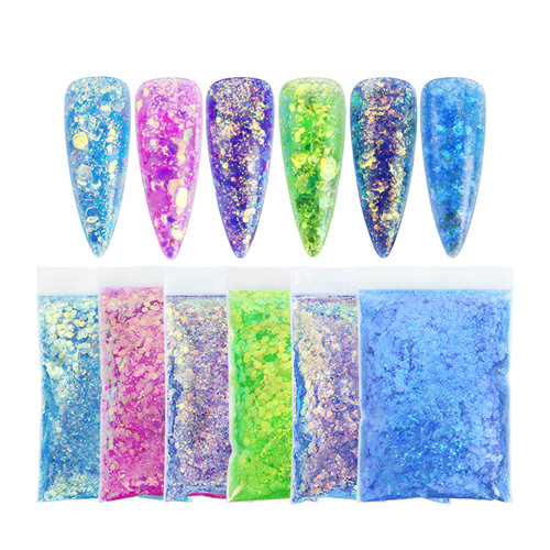 Sequins Nail Powder Glitter Diy Nail Decoration For Nail Salon