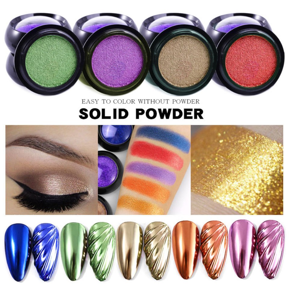 Holographic Chrome Mirror Nail Powder