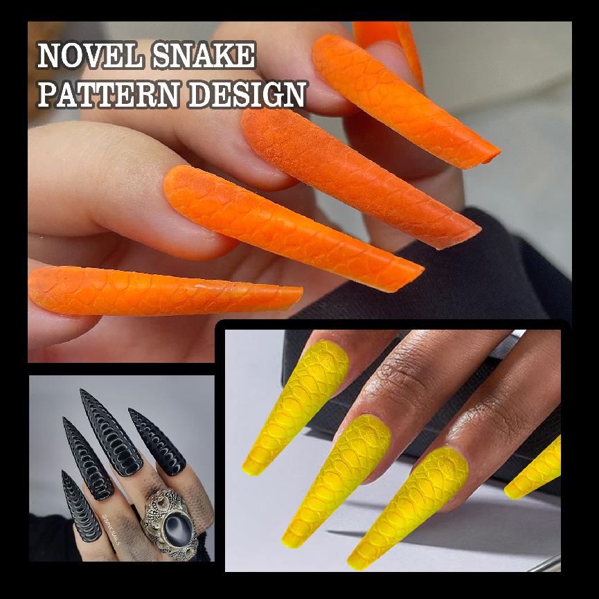 New Product Release: 10-in-1 Snake Pattern Nail Extension Forms 120pcs