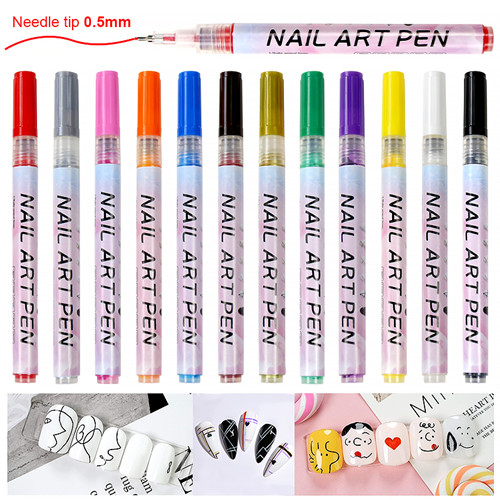 Waterproof Plastic 0.5mm Nail Pen Manicure Tools