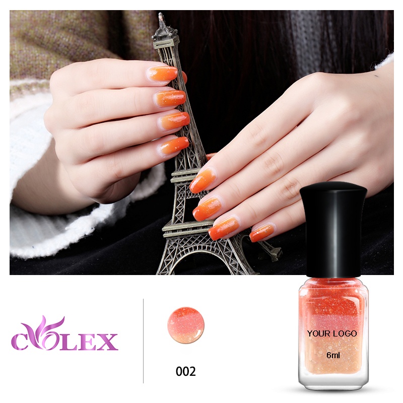 Temperature change color nails polish