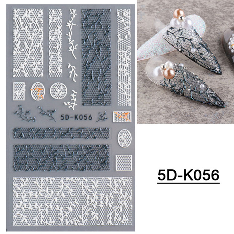 5d Stereoscopic Embossed Flowers