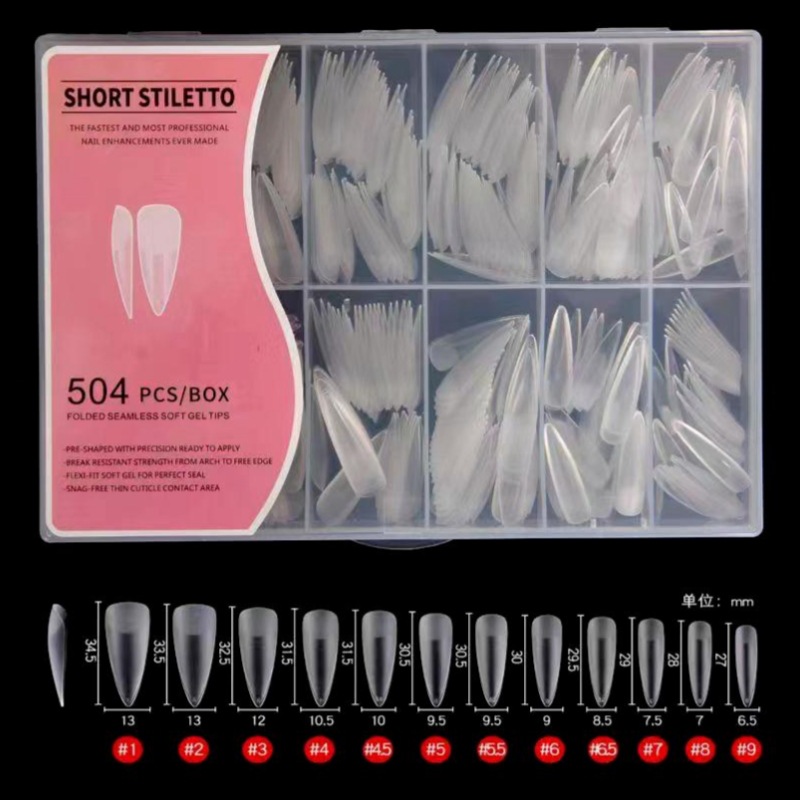 Half Matte Nail Tips