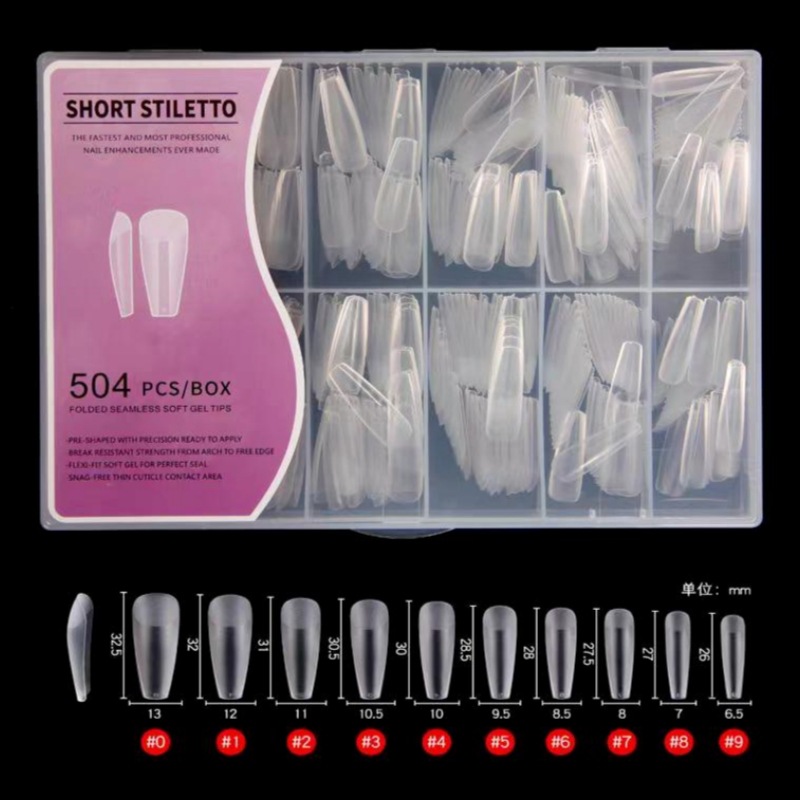 Half Matte Nail Tips