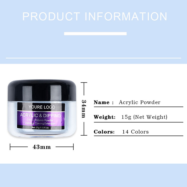 12 Colors Starter Kit 2 in 1 Acrylic Powder