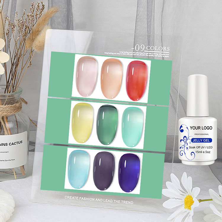Color Glass Effect Ice Jelly Gel Polish