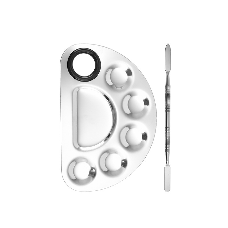 Best Price Stainless Steel Metal Nail-art Cosmetic Artist Mixing Palette