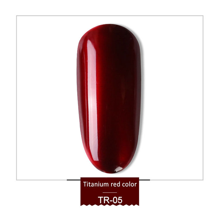 Mirror Effect Titanium Red Uv Gel Polish