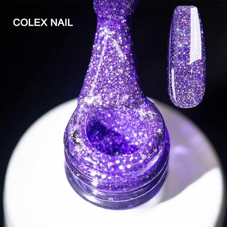 Natural Resin Glitter Gel Polish