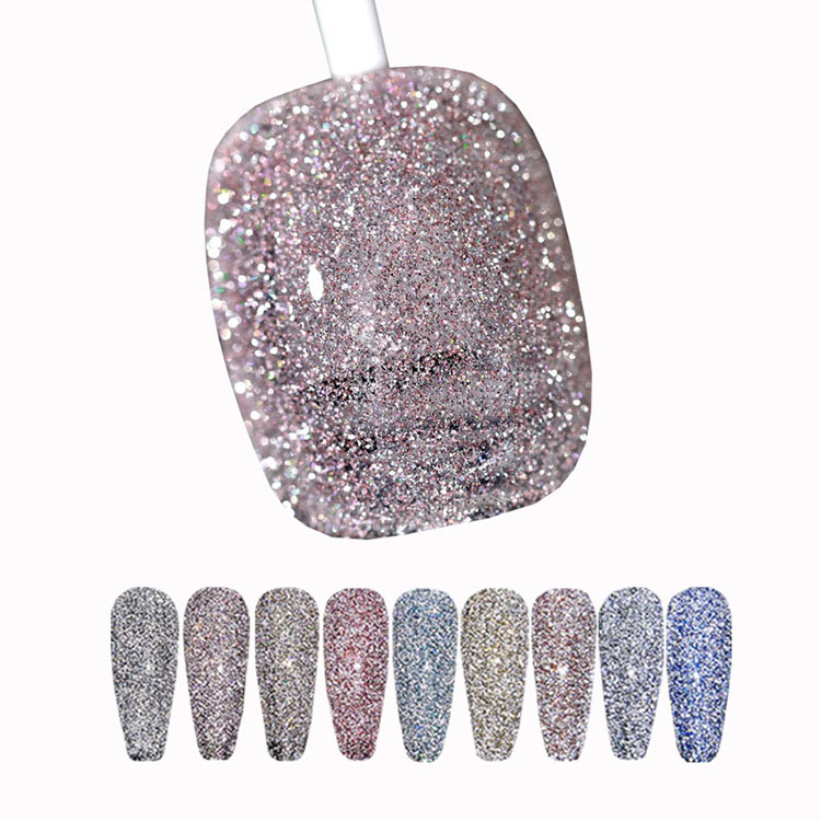 Flashing Reflective Disco Gel Polish
