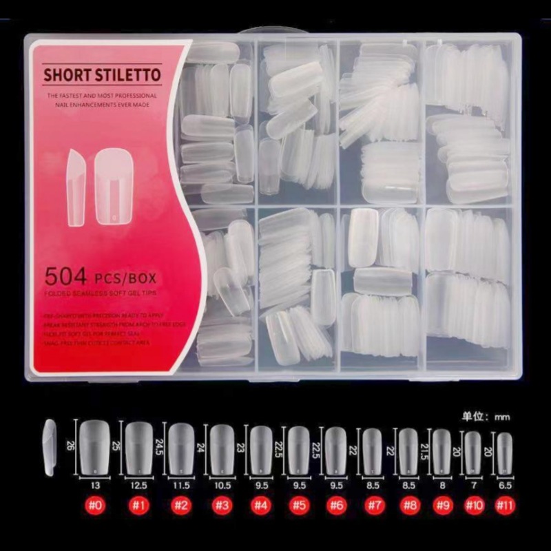 Half Matte Nail Tips