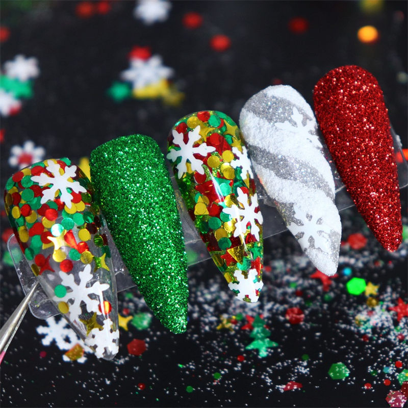 Christmas nail powder set